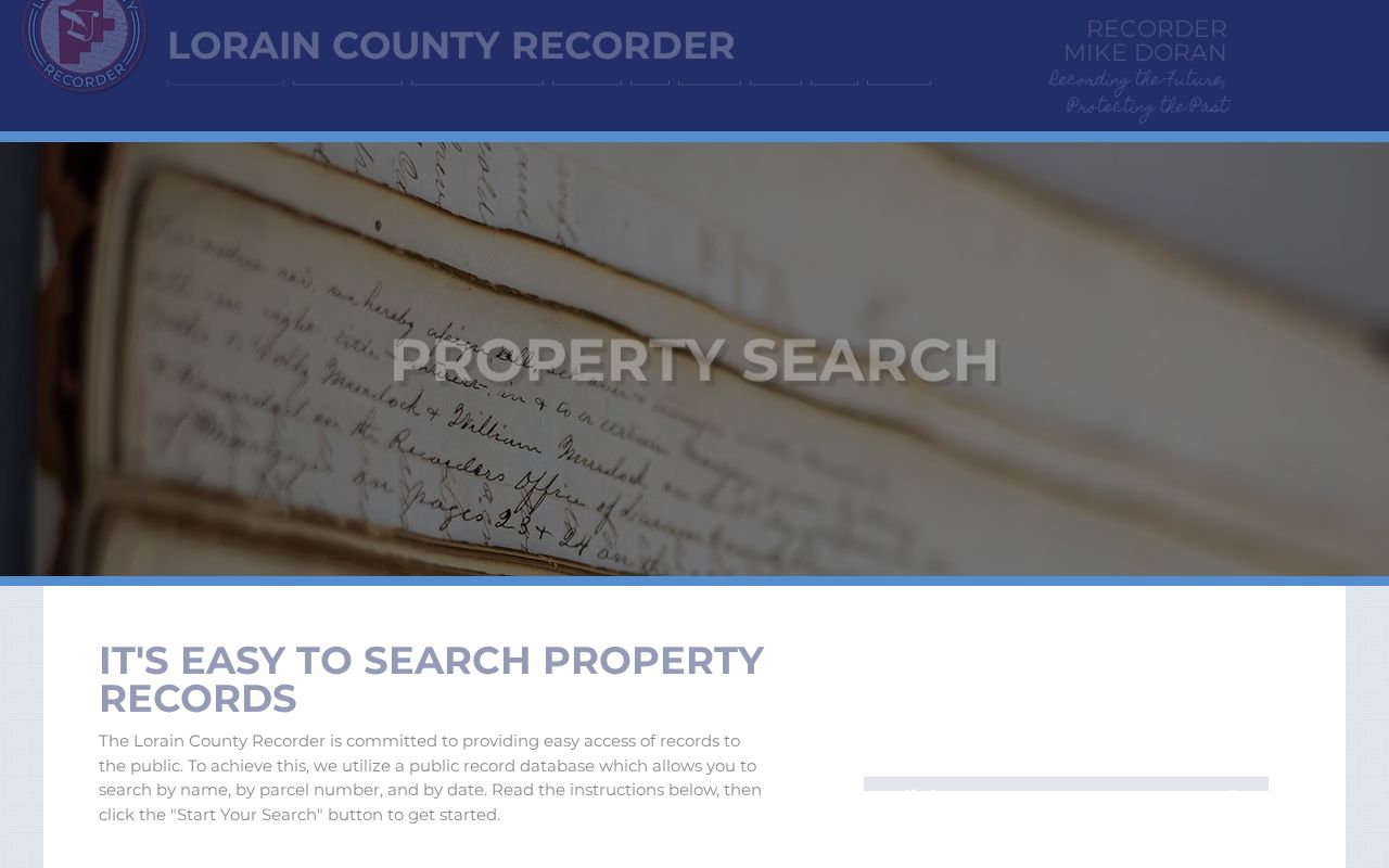 Avon residents directory Recorder property search instructions